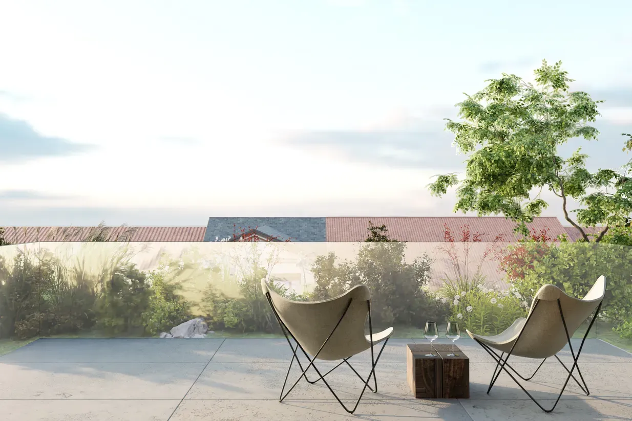Render van de architectuur