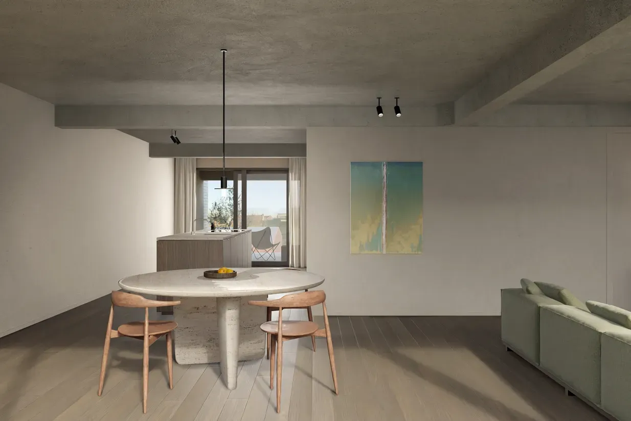 Render van de architectuur